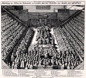 Der Prozess von Thomas Wentworth (1593-1641), Earl of Strafford im Jahr 1641