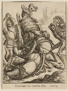 Der Fuhrmann und der Tod von Wenceslaus Hollar