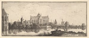 Die Kirche am Wasser, 1625-77 von Wenceslaus Hollar