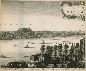 Die Aussicht auf London und Westminster von Lambeth aus