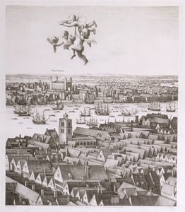 Ansicht von London, veröffentlicht 1647 (Faksimile) (Detail)