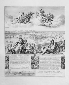 Ansicht von London, veröffentlicht 1647 (Faksimilekopie) (Detail) von Wenceslaus Hollar