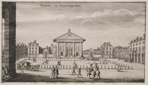 Ansichten von London: Der Platz in Covent Garden von Wenceslaus Hollar