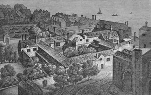 Winchester House, Southwark, um 1649, vom Turm von St. Saviours, ca. 1812, 1912