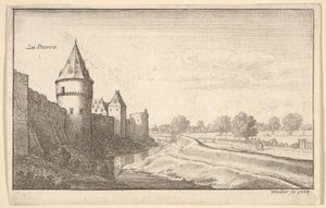 Zu Düren, aus "Europäische Ansichten" von Wenceslaus Hollar