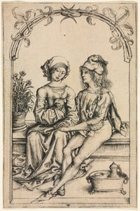 Die Liebenden nach dem Hausbuchmeister, um 1490