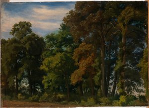Landschaft in Deutschland, Studie von Werner Holmberg