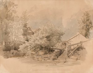 Norwegische Mühlenlandschaft von Werner Holmberg