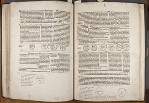 Fol 53 verso 54 recto, Fasciculus Temporum von Werner Rolevinck