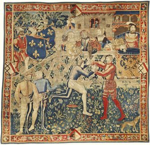 Das Treffen der Könige Heinrich VIII. und Franz I. Wandteppich, ca. 1520