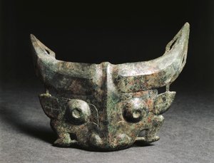Ritualmaske, die Taotie darstellt, China, Westliche Zhou-Dynastie