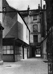 Calverts Gebäude, mit einem typischen Innenhof der alten Borough High Street, London, 1926-1927