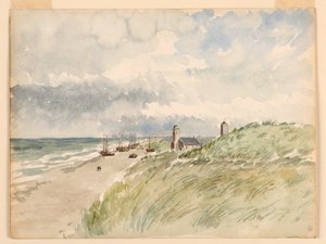 Die Küste bei Kativigh, Holland, 21. August 1887 von Whitney Warren Jr.