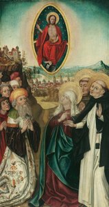 Vision des hl. Dominikus von Christus mit den drei Lanzen