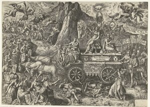 Der Triumphwagen des Friedens, 1577 von Wierix