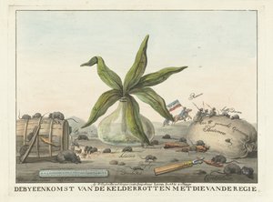Karikatur der französischen Zollbeamten, 1813-1814 von Wijnand Esser