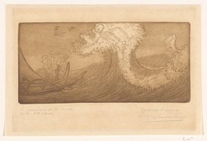 Fischer auf See und der Tod von Wijnand Otto Jan Nieuwenkamp (signed by artist)