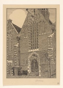 Westfassade der Noorderkerk in Hoorn von Wijnand Otto Jan Nieuwenkamp (signed by artist)