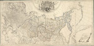 Karte des Russischen Reiches, unterteilt in einundvierzig Gouvernements, 1796