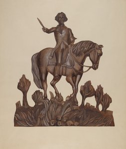 George Washington zu Pferd von Wilbur M Rice