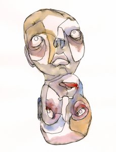 Abstrakte Dualität Gesichter von Wildemar Doomgriever