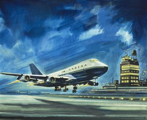 Sabena. Passagierflugzeug von Wilf (20th century) Hardy