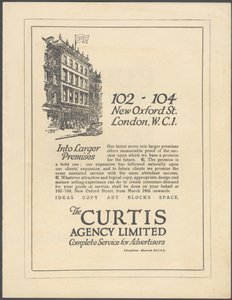 Curtis Werbeagentur von Wilfred Fryer