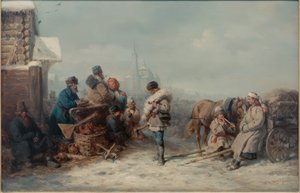 Jahrmarkt in Jelna im Gouvernement Smolensk