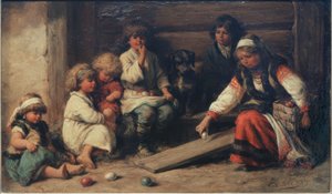 Ostereierspiel in Russland von Wilhelm Amandus Beer