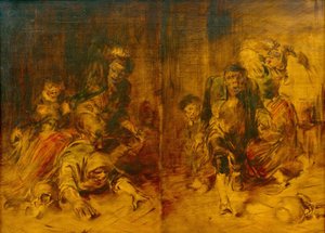 Ländliche Prügelszenen von Wilhelm Busch