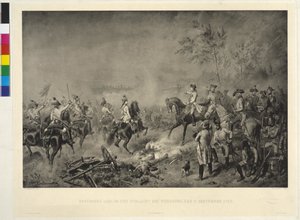 Erzherzog Karl in der Schlacht von Würzburg
