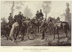 Treffen von Prinz Bismarck und Napoleon III