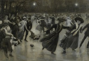 Party auf dem Eis, 1909 von Wilhelm Gause