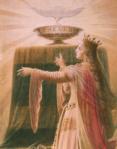 Das Wunder des Grals, aus der Lohengrin-Saga, Salon (Detail)
