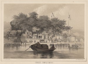 Chinesischer Tempel, Macao, 1855