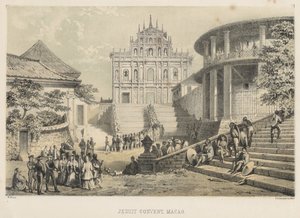 Jesuitenkloster, Macao, 1855 von Wilhelm Joseph Heine
