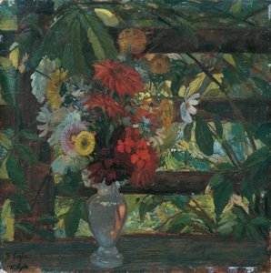 Laube mit Blumen von Wilhelm Legler