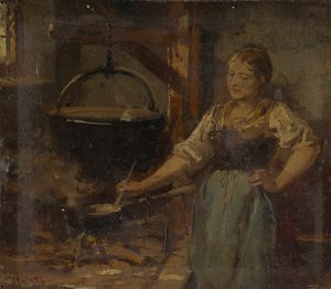 Bäuerliches Interieur von Wilhelm Marc