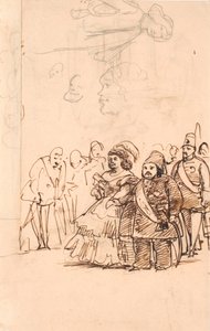 Der türkische Prinz Mehemet Aly als Gräfin Danners Kavalier während seines Besuchs in Kopenhagen, Mai 1859