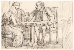 Eine Unterbrechung beim Essen der Bauern von Wilhelm Marstrand