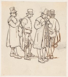 Gruppe mit vier schwedischen Bauern