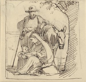 Ruhe auf dem Weg nach Ägypten von Wilhelm Marstrand