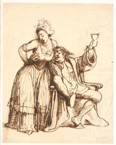 Jeppe und die Frau des Reitvogts von Wilhelm Marstrand