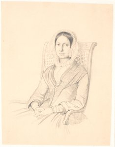 Porträt von Sophie Frederikke Raffenberg, sitzend in einem Lehnstuhl von Wilhelm Marstrand