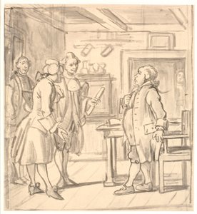 Besuch der Stadträte. (Der politische Kesselflicker)