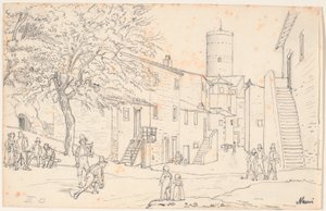 Marktplatz in Nemi