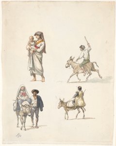Reisende italienische Bauern von Wilhelm Marstrand