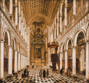 Innenraum der Jesuitenkirche in Antwerpen, 1668