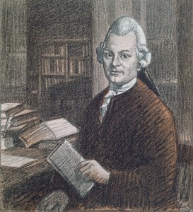 Porträt von Gotthold Ephraim Lessing (1729-81), Illustration aus der Zeitschrift 