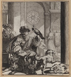 Der Narr, der zur Kirche geht, à la Mode-Narr von Wilhelm Stettler